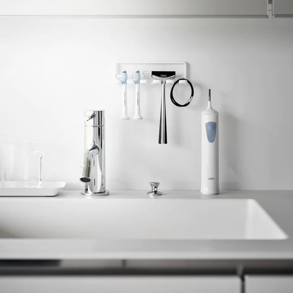 Valge metall hambaharjatops  isekleepuv Film Hook – YAMAZAKI-image-1