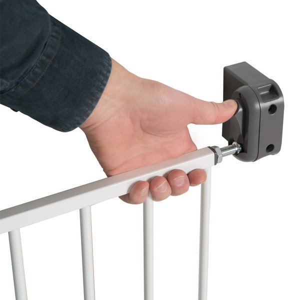 Valge metallist turvavärav – Roba-image-3