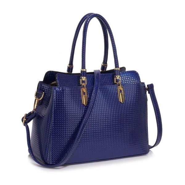 Tmavě modrá kabelka z eko kůže L&S Bags Priscilla