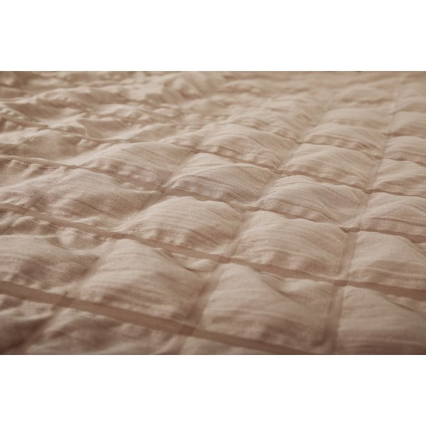 Pruun krepp voodipesu üheinimesevoodile 140x200 cm Naomi - My House-image-1