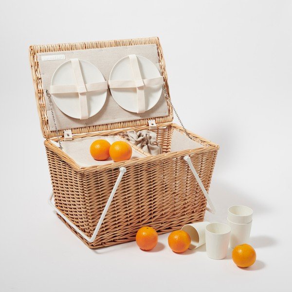 Piknikukorv , 48 x 28 cm Natural - Sunnylife-image-4