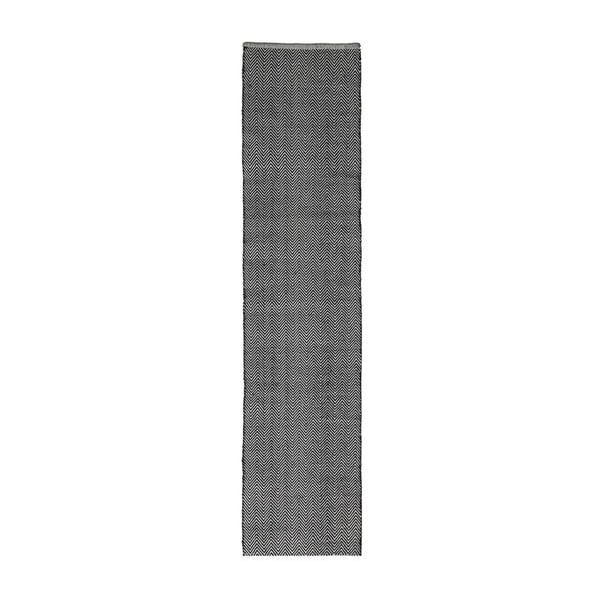 Ručně tkaný bavlněný běhoun Webtappeti Zic Zac, 55 x 170 cm