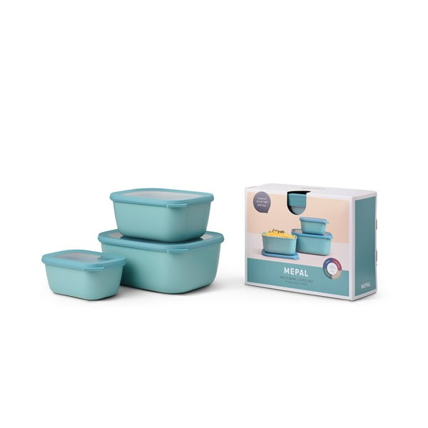 3 türkiissinise toidupurgi komplekt Maxi Cirqula - Mepal-image-2
