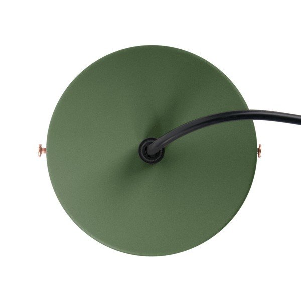 Zelené závěsné svítidlo s detaily v měděné barvě Leitmotiv Mingle, ⌀ 21 cm-image-1