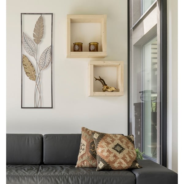 Kuldne seinakaunistus , 30,5 x 91 cm Foglie - Mauro Ferretti-image-1