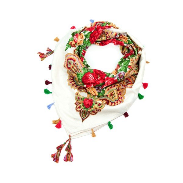 Šátek Scarf White