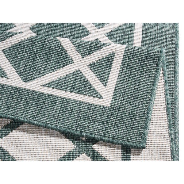 Roheline ja kreemikas õuevaip , 80 x 250 cm Sydney - NORTHRUGS-image-4