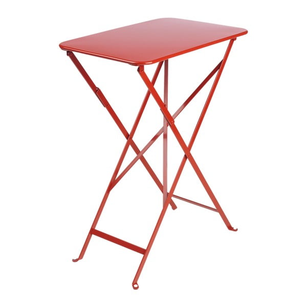 Červený zahradní stolek Fermob Bistro, 37 x 57 cm