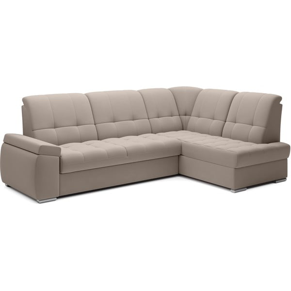 Beež sametist lahtikäiv/sahtliga nurgadiivan (parem nurk/L-kujuline) Sado – ELTAP-image-2