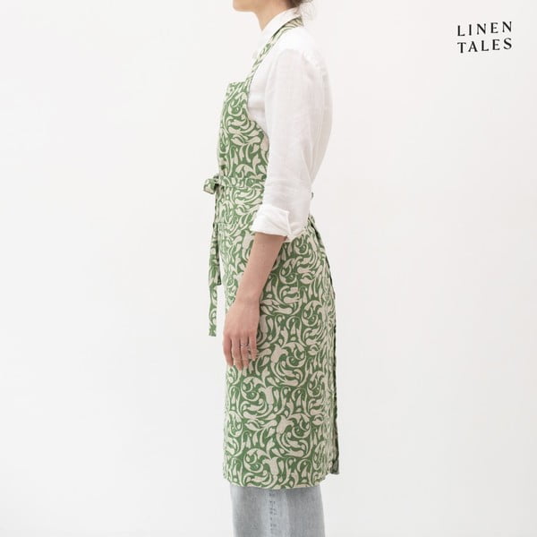 Linane põll Evergreen Damask - Linen Tales-image-2