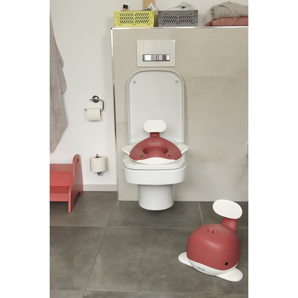 Tumeroosa laste WC-iste Dusty pink - Kindsgut-image-3