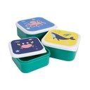 Rohelised plastmassist laste suupistekarbid 3-osalise komplektiga Ocean - Ladelle