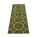Tumeroheline sise/välisvaip 70x200 cm Boo Dark Olive – Pappelina