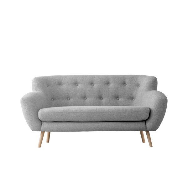 Světle šedá dvojmístná pohovka Kooko Home Pop