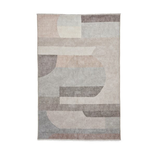 Beeži värvi pestav 60x170 cm puuvillasegu jooksja Whisper - Think Rugs