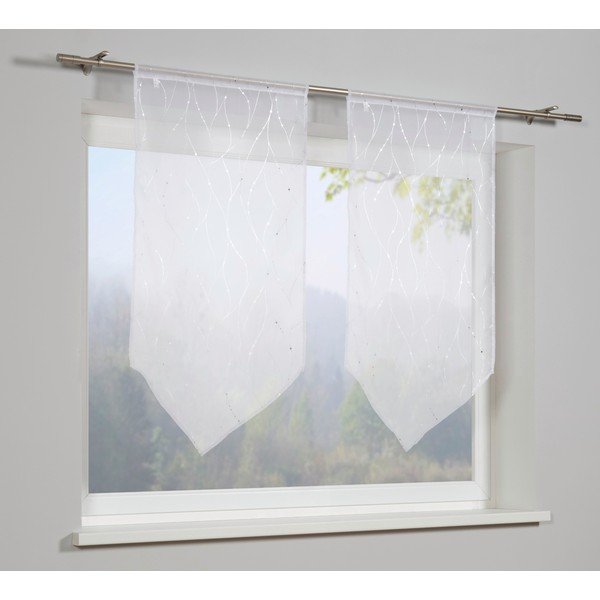 Valge kardin 120x60 cm Voile - Gardinia-image-1