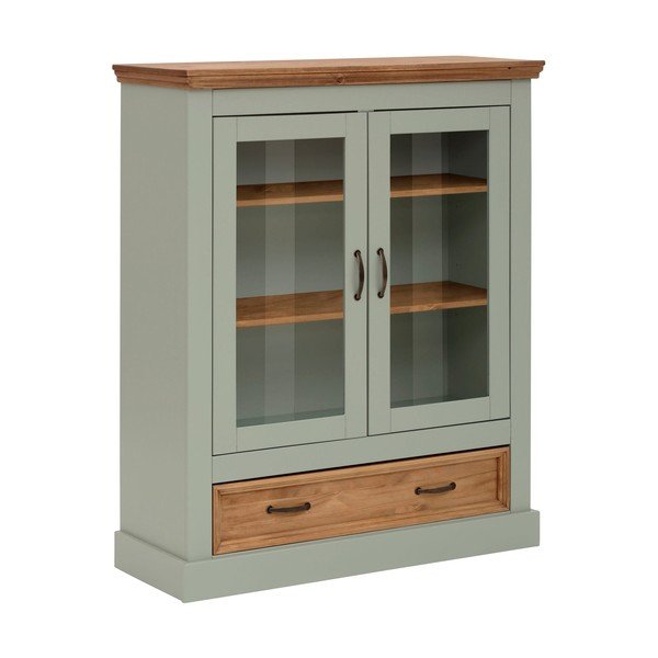 Heleroheline männipuidust vitriinkapp 100x120 cm Selma - Støraa-image-2