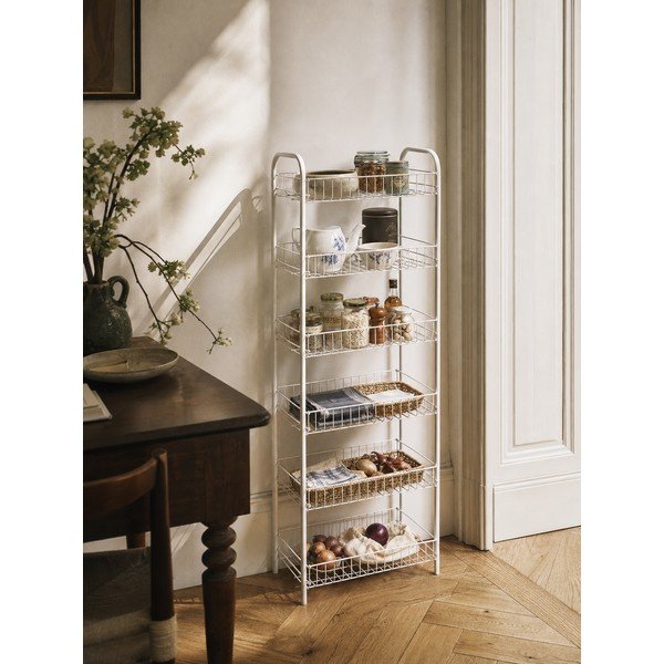 Valge metallist riiul 41x104 cm Monaco - Metaltex-image-1