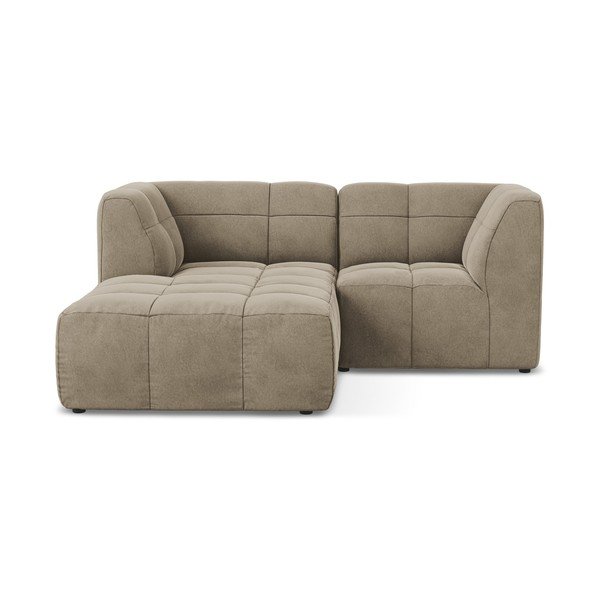 Pruun sametist nurgadiivan (vasak nurk/diivanvoodiga) Aloha - Makamii