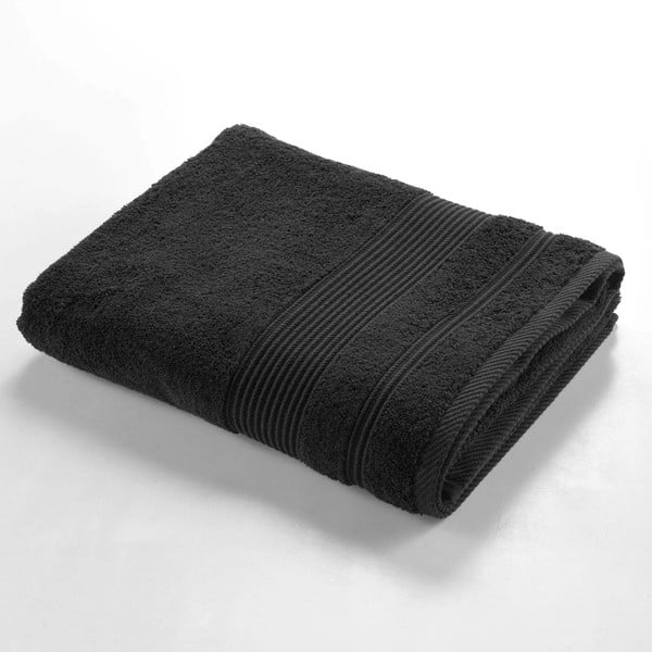 Must frotee puuvillane vannirätik 90x150 cm Tendresse - douceur d'intérieur