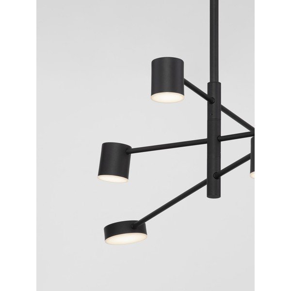 Must alumiiniumist hämardatav LED-rippvalgusti akrüülklaasist varjuga, ø 100 cm Nordik - Nova Luce-image-2