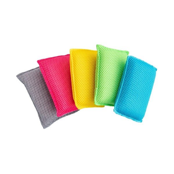 Komplekt 5 Super Mikrofiiberist nõudepesu käsnaid - Addis-image-1