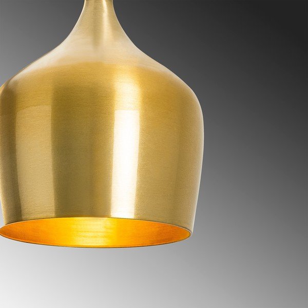 Kuldne rippvalgusti metallist varjuga ø 22 cm Dodo - Opviq lights-image-3