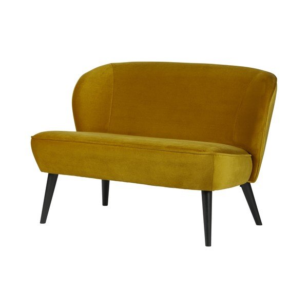 Kollane sametdiivan, 110 cm Sara – WOOOD