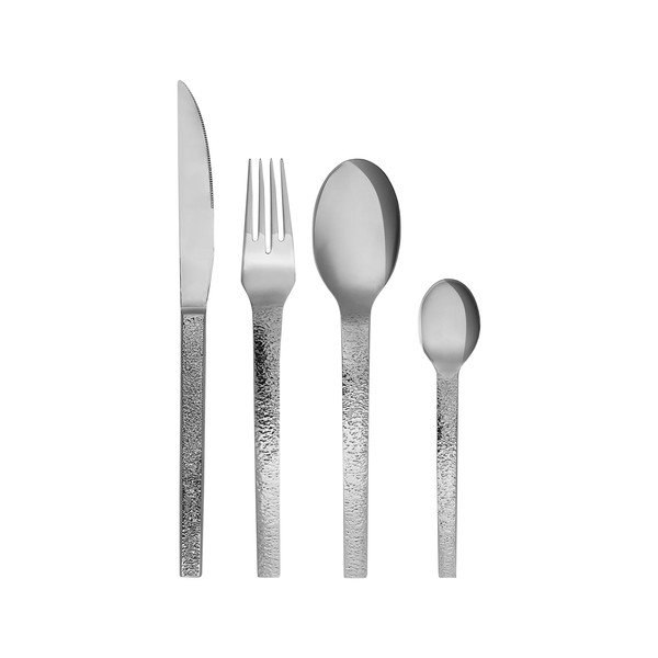 16-osaline hõbedane roostevabast terasest söögiriistade komplekt Mano - Hübsch