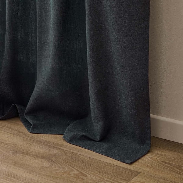 Tumehall puuvillaseguga kardin 140x240 cm Everest - douceur d'intérieur-image-4