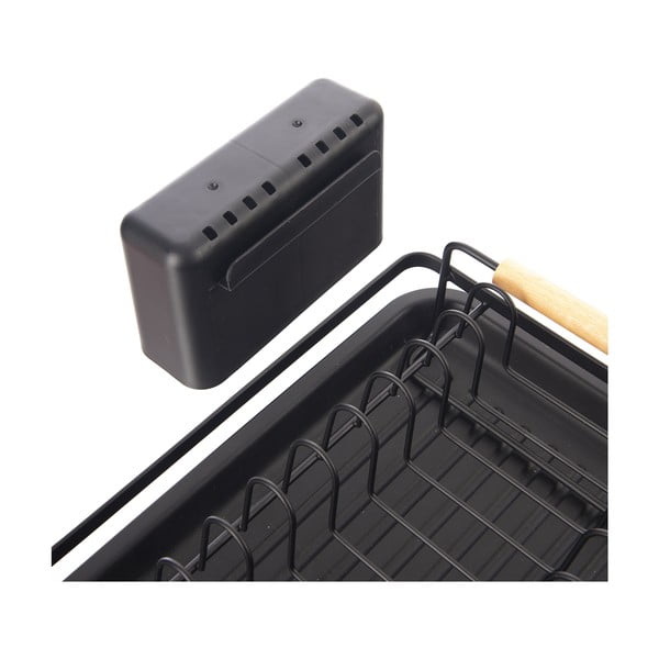 Must metallist nõudekuivatusrest 43x28,5 cm Radka - Orion-image-4