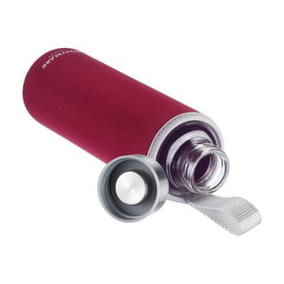 Punane klaasist-silikoonist reisipudel 550 ml Viva - Westmark