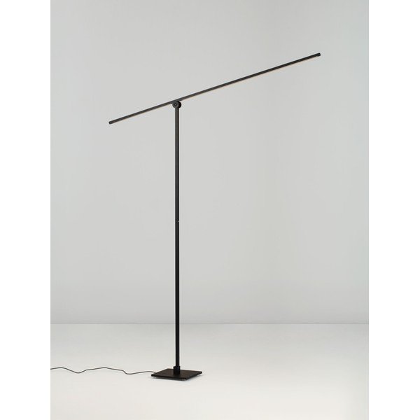 Matt must metallist LED-põrandalamp painduva/hämardatava konstruktsiooniga (kõrgus 144 cm) Tenso - Nova Luce-image-3
