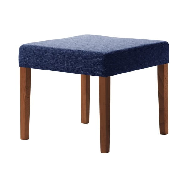 Modrá  stolička s tmavě hnědými nohami Ted Lapidus Maison Pétale