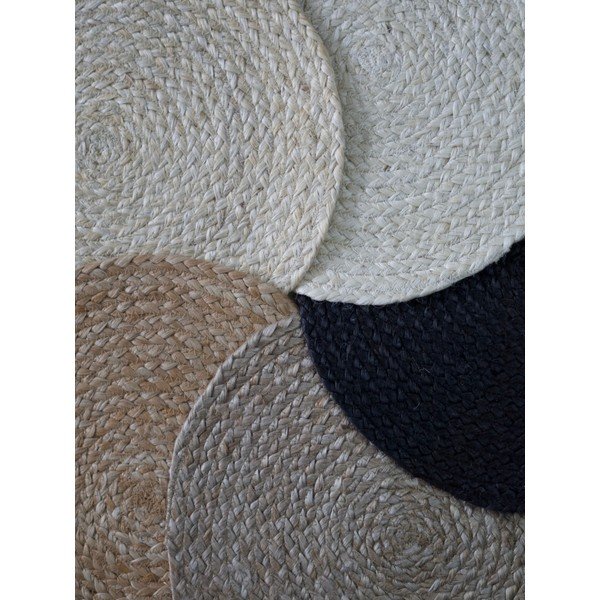 Kreemikas kahepoolne/käsitsi kootud džuudist vaip 160x230 cm Braided - Hanse Home-image-4