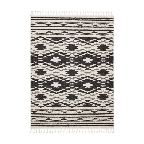 Must-valge vaip , 120 x 170 cm Taza - Asiatic Carpets