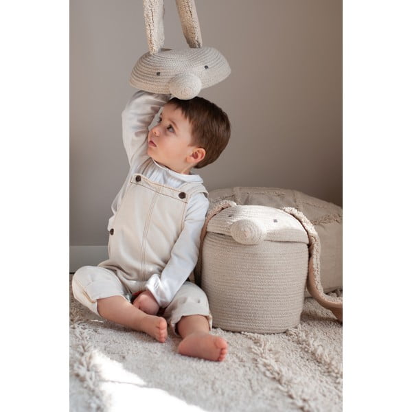 Kreem riidest laste mänguasjakorv ø 25x30 cm Rita the Rabbit - Lorena Canals-image-2