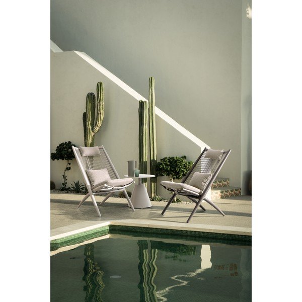 Alumiiniumist ümmargune aialaud ø 50 cm Aloha - Bizzotto-image-1