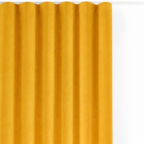 Sametist pimendav kardin sinepivärvi 400x175 cm Velto - Filumi