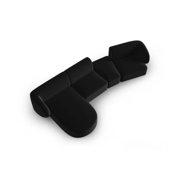 Must sametist nurgadiivan (vasak nurk) Paolo - Milo Casa-image-1