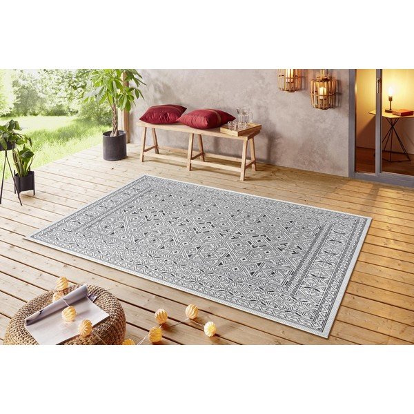 Must ja beež õuevaip , 200 x 290 cm Cuadrado - NORTHRUGS-image-1