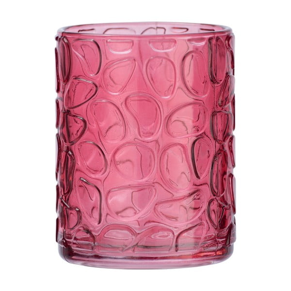 Sügav roosa klaasist tassi hambaharjad Foglia Vetro - Wenko