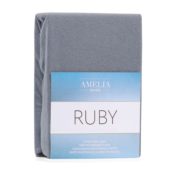 Tumehall elastne lina kõrge puuvillasisaldusega , 160/180 x 200 cm Ruby - Restilo-image-1