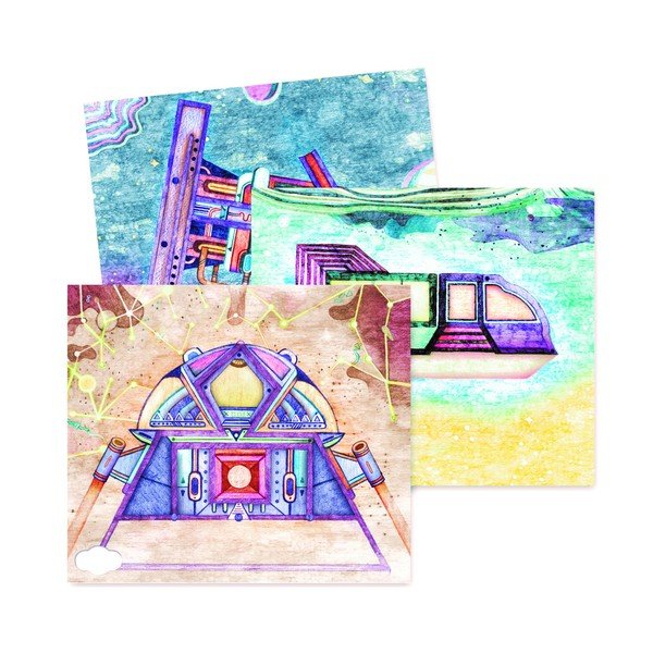 3 helendava Odyssey pildikomplektiga piltide komplekt - Djeco-image-2