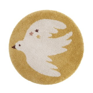 Ookerkollane laste vaip ø120 cm Bohemian Bird Miel - Nattiot