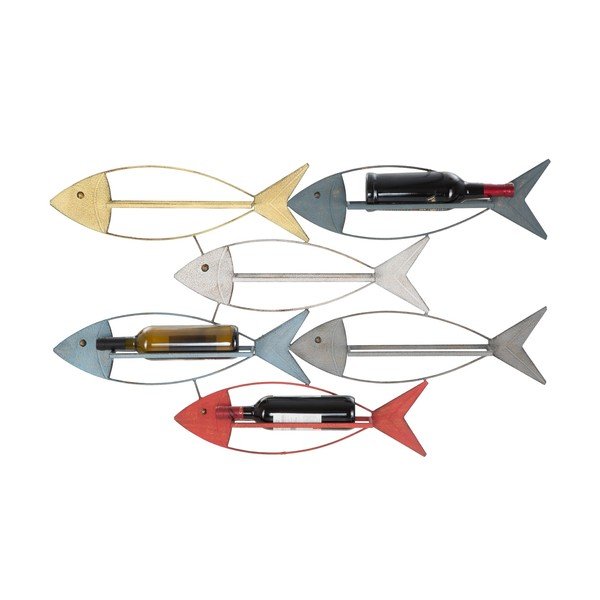 Nástěnný držák na lahve Mauro Ferretti Fish, 103,5 x 62 cm-image-2