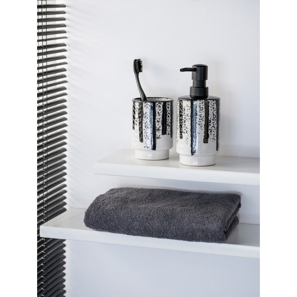 Must-valge keraamiline seebidosaator 340 ml Subiza - Wenko-image-2