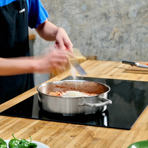 Roostevabast terasest pann koos kaanega, ø 28 cm tegame Lucca 3.0 - FABINI-image-1