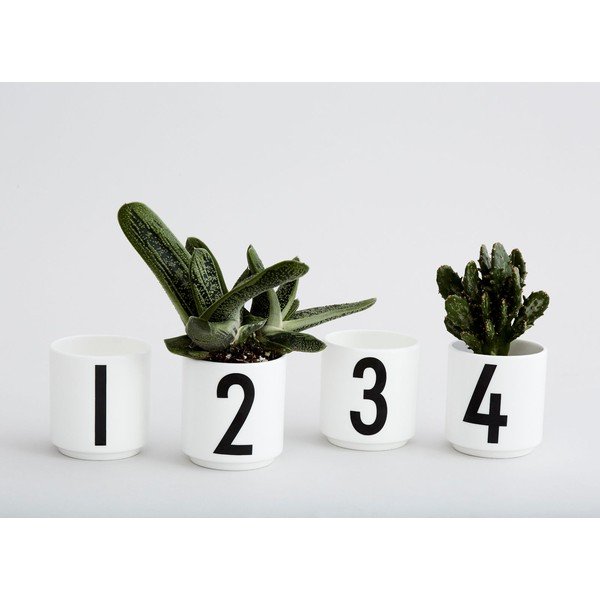 Portselanist küünlajalad 4 tk komplektis Mini - Design Letters-image-2