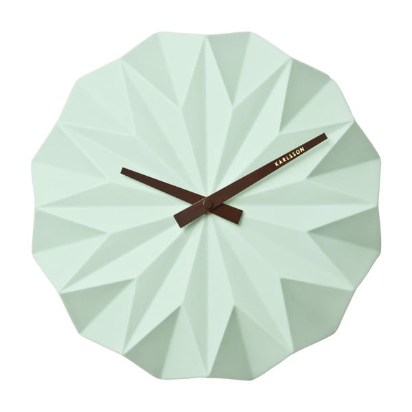 Hodiny Present Time Origami, mint